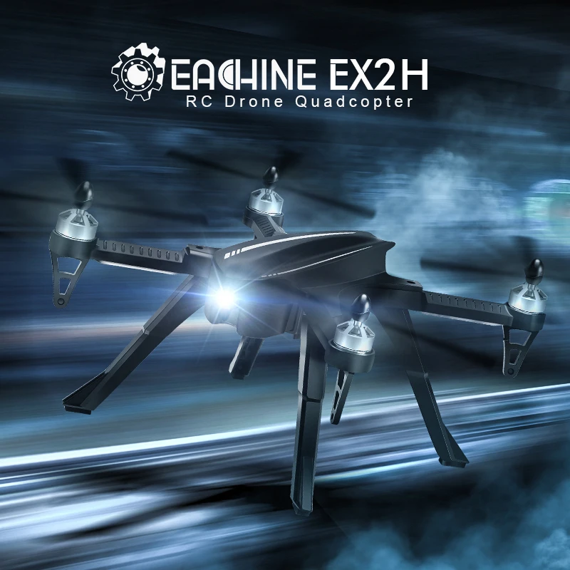 Бесщеточный Квадрокоптер EX2H Wi Fi FPV камера 1080P HD удержание высоты