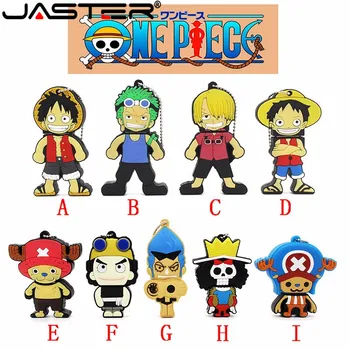 

JASTER pen drive One piece usb flash drive 4gb 8gb 16gb 32gb 64GB USB 2.0 cartoon luffy u disk drive pendrive Nami usb Stick