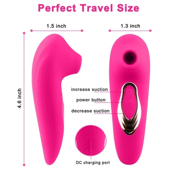 Clitoris Sucking Vibrator for Women Nipples Suction Stimulator 5 Vibration Modes Clitoral Massager Waterproof Adult Sex Toys 3