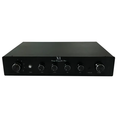 Чистый уровень температуры истинный полный баланс Hifi высококачественный передний Предварительный усилитель с усилителем - Цвет: Цвет: желтый