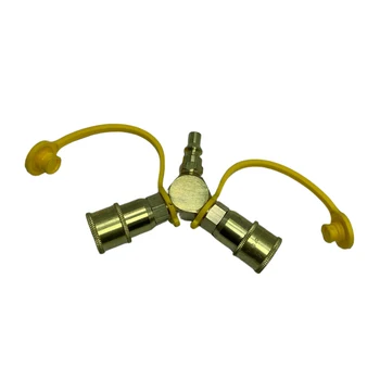 

1/4" RV Propane Quick Connect Y Splitter Adapter Connector Fittings Parts
