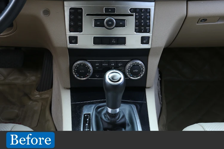 Углеродное волокно ABS для Mercedes benz GLK Class X204 2008-2012 Автомобильная центральная консоль кондиционер вентиляционная рама отделка Аксессуары