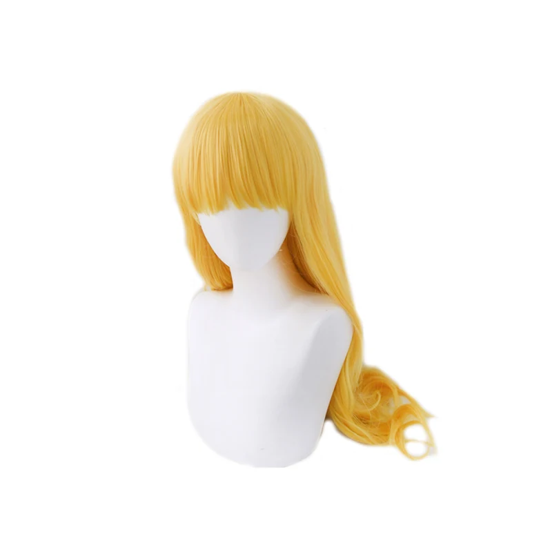 

Anime Bungo Stray Dogs Cosplay Alice wig Long blond Synthetic Wig Heat Resistant Cosplay Props Halloween Party Hair + Free Wig C