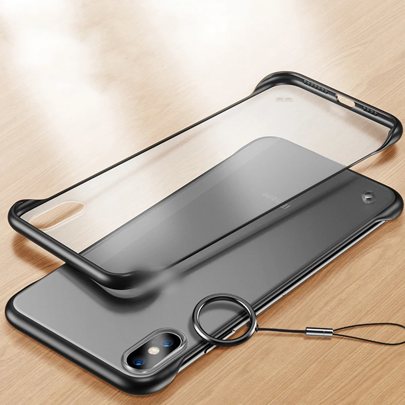 Новое поступление матовый чехол для телефона X XS MAX XR 6 6S 7 7S 8 Plus Модный черный