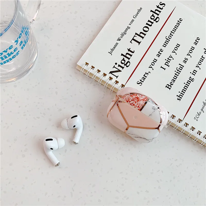 Модный Роскошный Мраморный чехол для Airpods Pro, милый Леопардовый Bluetooth защитный чехол для наушников для Air pods 3 Pro, чехол для зарядки - Цвет: WY101-ForPro03