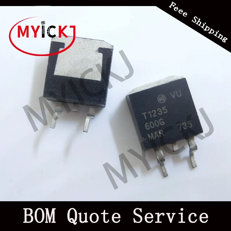 

10PCS T1235-600G TO-263 HIGH PERFORMANCE TRIAC IC Chip