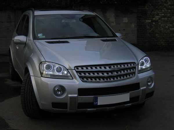 Для Mercedes Benz M Class W164 2006 2007 супер яркий белый цвет 3528 SMD комплект светодиодов «глаза ангела» дневной ходовой светильник DRL