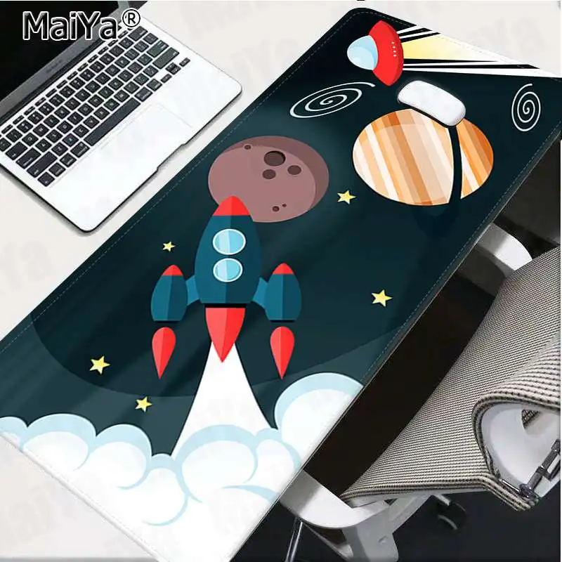 Lock Edge 30x80cm Maiya космический корабль идет вдоль блокировки края коврик для мыши игра скорость/Управление версия большой игровой коврик для мыши - Цвет: Lock Edge 30x80cm