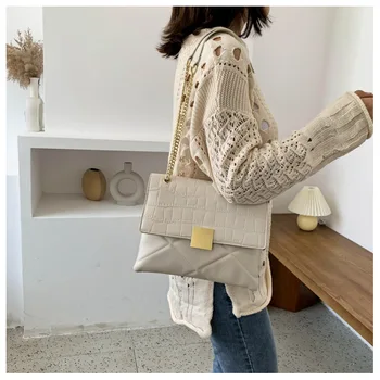 

bag for Women Shoulder Bags Retro Split PU Leather Bags Solid Ladies Small Messenger Crossbody Handbag Female Tote