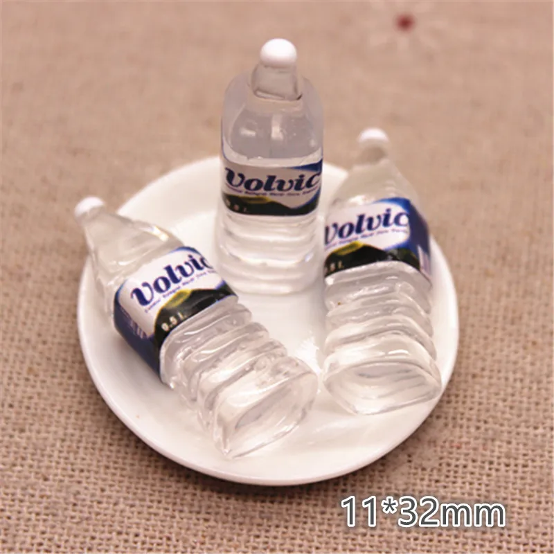 10pcs Kawaii Resin Simulation 3d Mineral Water Bottle Miniature Art Flatback Cabochon Diy Craft Decoration 10 30mm Figurines Miniatures Aliexpress