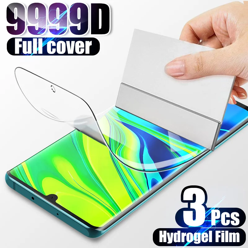Гидрогелевая пленка для Xiaomi Redmi Note 10 9S 9 8 7 Pro 9A Защитная экрана mi note 9T Poco F3 X3 M3 3 шт. |