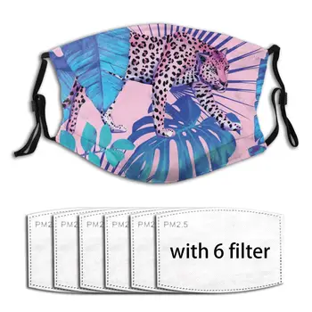 

Air Pollution 2020 Summer Leopard And Tropical Face Masks PM2.5 Filter Protector Dust Haze Male Sport Reusable