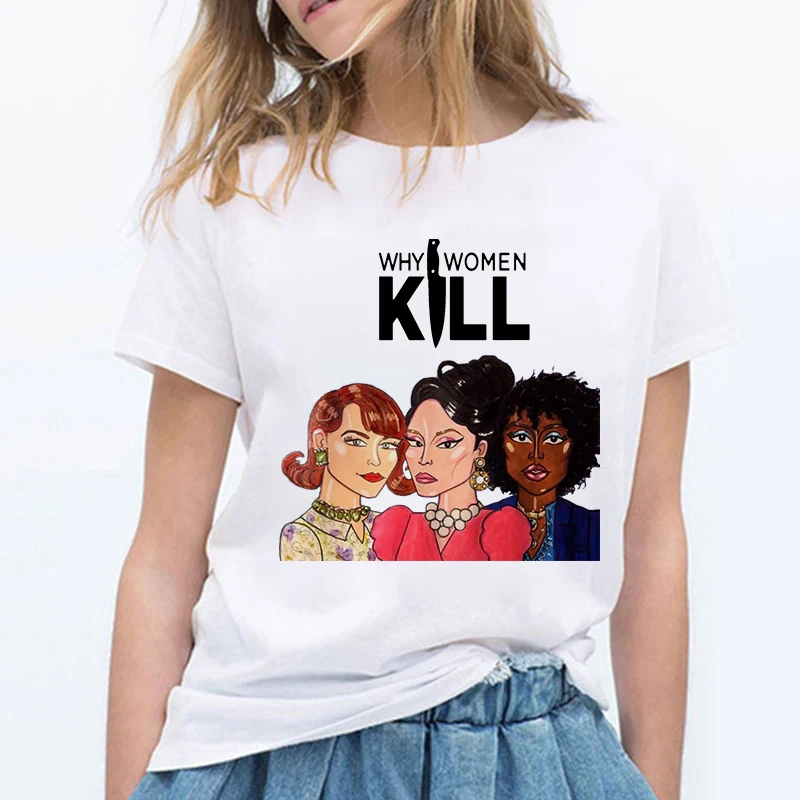 Lus Los Showtly Why Women Kill Black Comedy TV Show женская футболка с принтом забавная Повседневная