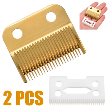 

2pcs/set Durable Hair Beard Ceramic Blade Cutter + Metal Bottom Set For Wahl Shear Clipper Pet Products Dog Hair Trimmers
