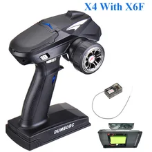DumboRC X6 X4 X6P 2.4G 6CH Transmetteur w/ X6FG Gyro X6F Récepteur LUMIÈRE LED Ensemble Pour 1/10 1/8 sur chenilles Axiaux SCX10 D90 RC VOITURE Bateau