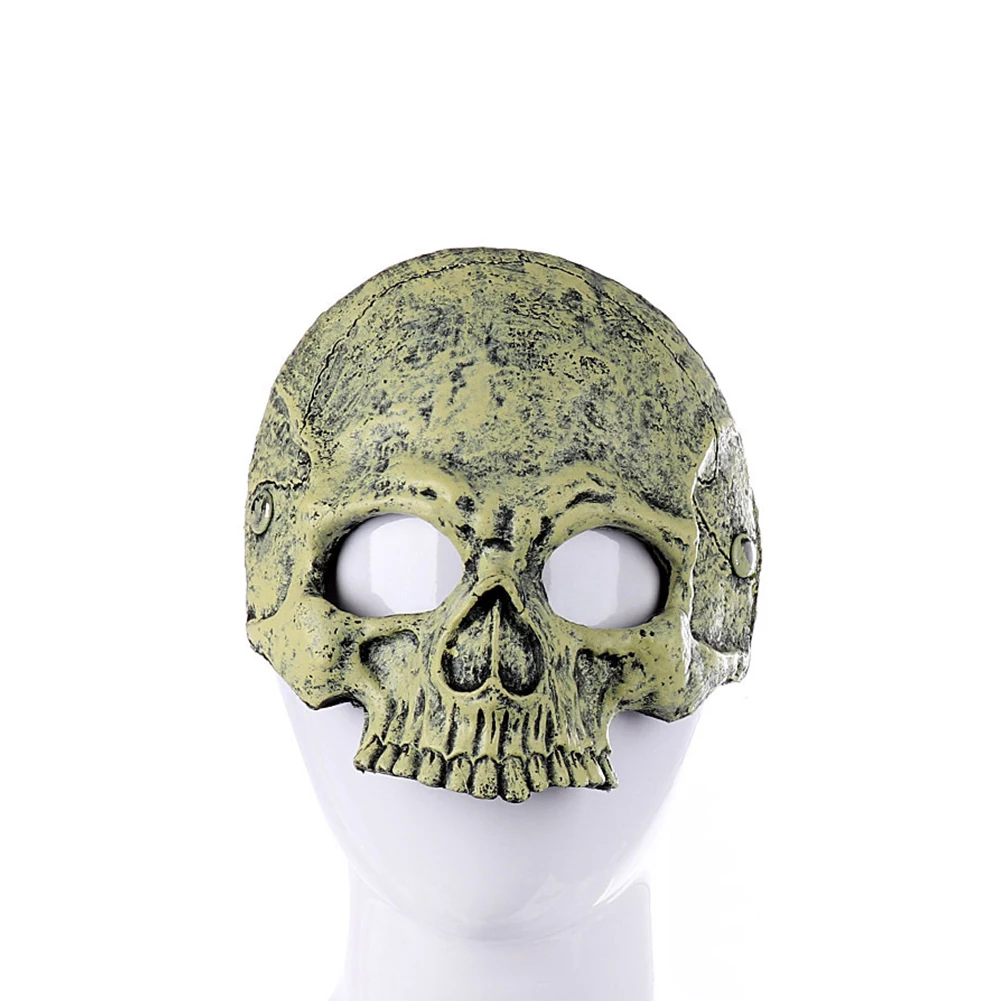 

Halloween Soft Skull Mask Haunted Half Face Non Toxic Easy Clean Festive Cosplay Ghost Horror Props Party Universal