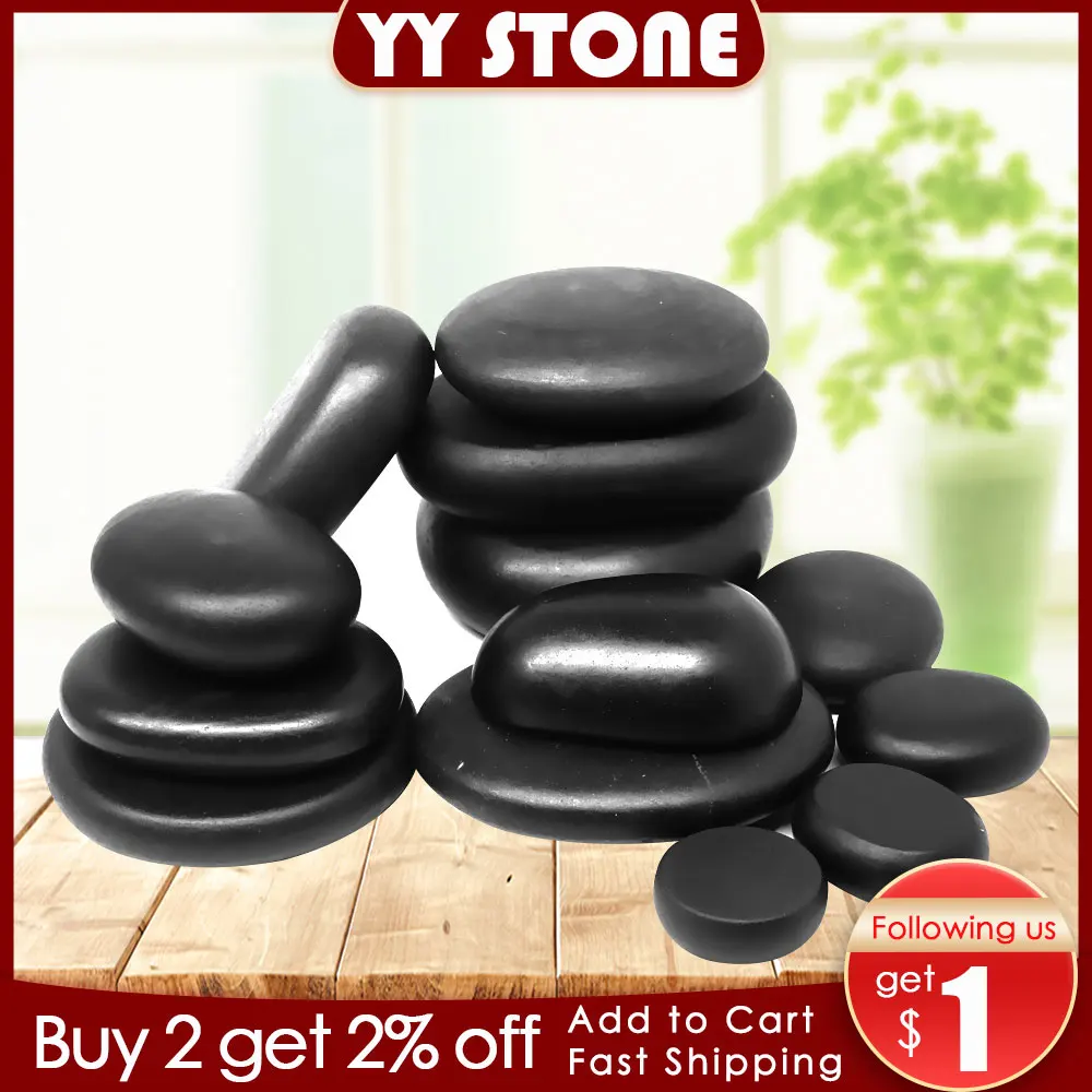 Hot Stone Massage Set Allevia Lo Stress Mal Di Schiena Assistenza Sanitaria Digitopressione Lava Pietre Di Basalto Per Healthcare Spa Rock