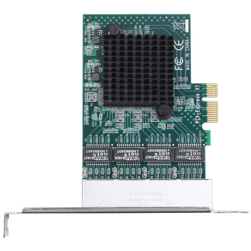 

8104-T4 PCI-E 4 Port Gigabit Network Card Server 4xRTL8111G Main Control Chip