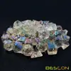 Bescon Unpainted Raw Plating Polyhedral Dice Set of Pearly Transparent, RPG Dice Set of 7 6