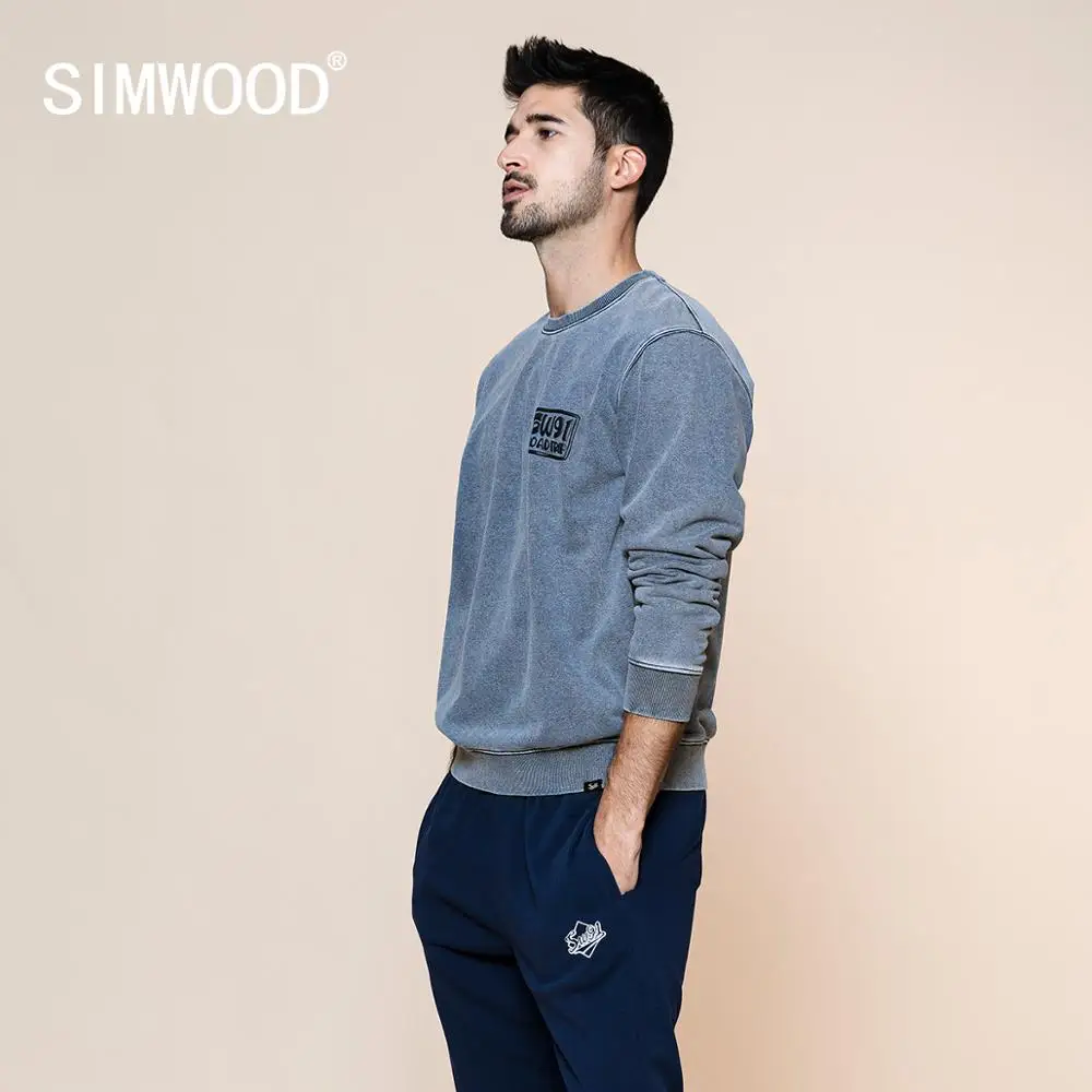 SIMWOOD 2020 autumn winter new vintage aesthetics hoodies men plus size 100% cotton jogger sweatshirts o-neck pullovers hoodie SIMWOOD 2020 autumn winter new vintage aesthetics hoodies men plus size 100% cotton jogger sweatshirts o-neck pullovers hoodie