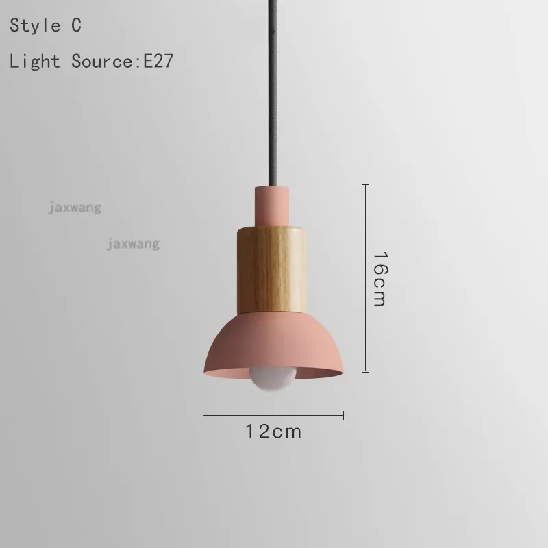 Светодиодный постмодернистские подвесные светильники JW простые подвесные лампы Nordic бар люстра, светильник Теплый Спальня Кухня аксессуары - Цвет корпуса: Style C