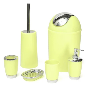 

Useful Bathroom Bin Soap Dish Dispenser Tumbler Toothbrush Holder Decor