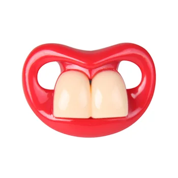 

Unisex Dental Care Kiss Lip Infant Silicone Baby Nipple Portable Teether Soother Weaning Soft Appease Sleep Dummy Pacifier Funny