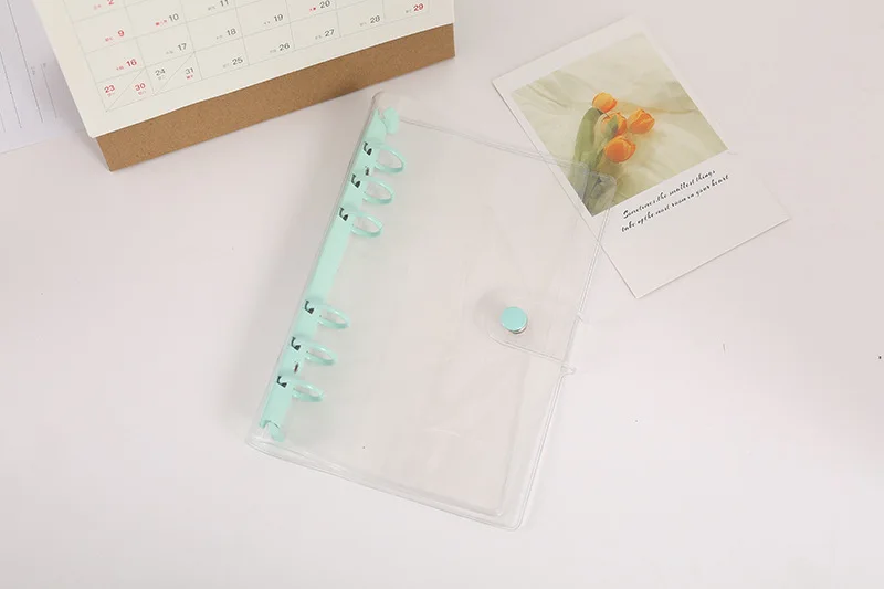 Colorful Gradient Binder Notebook Cover & Photo Sticker Album Diary Planner