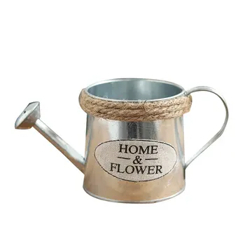 

Iron Flower Pot Balcony Flower Holder Vintage Style Metal Garden Plant Planter Decor Pot for Home Decoration HFing