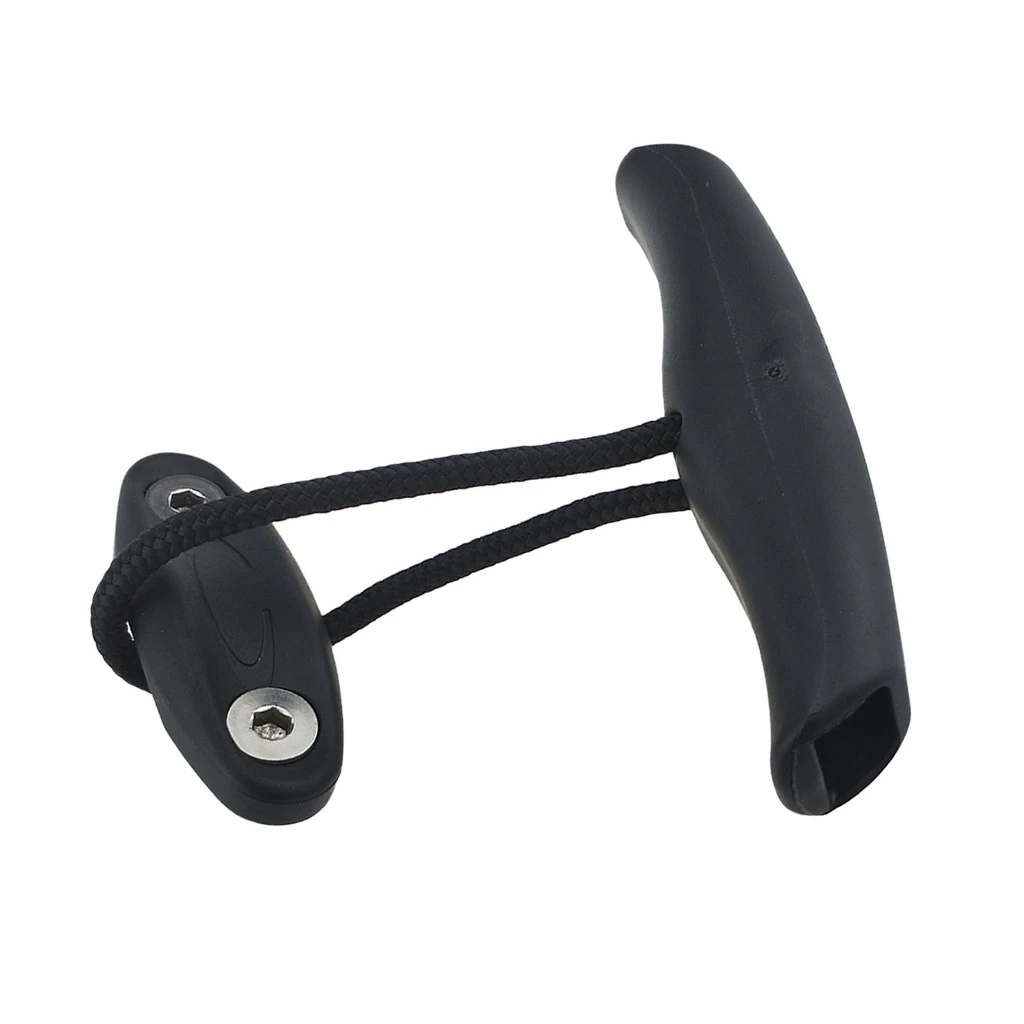 Plastic Canoe Carry Handle Pull Handle T-handle with Cord and Pad Eyes 100mm