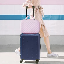 Маленькая сумочка для путешествий на девушка костюм чехол ребенка милым Чемодан чехол с твердыми стенками коробка путешествия одежда для выходных, органайзер, набор косметических мешочков аксессуары