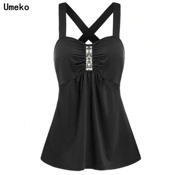 

2020 New Sexy Women's Tops Blouse Summer Sleeveless Causal Strappy Tank Tops Cross Back Tops T-Shirt Workout Running Vest Plus