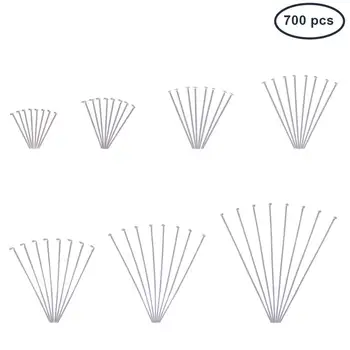 

1 Box 700pcs 304 Stainless Steel Head pins 7 Styles Eye Pins for Jewelry Making