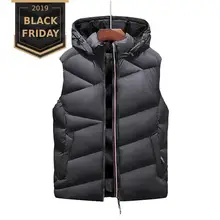 FALIZA, новинка, зимняя мужская жилетка, куртка-безрукавка, мужской теплый пуховый жилет, Homme, повседневный плотный жилет, Chalecos Para Hombre, 8XL, MJ119