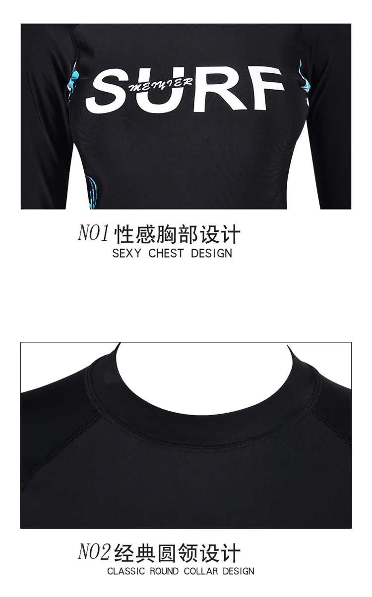 Пара rashguards одежда для плавания женский сексуальный бикини женский цельный купальник Серфинг Рашгард женский раздельный длинный рукав сушка
