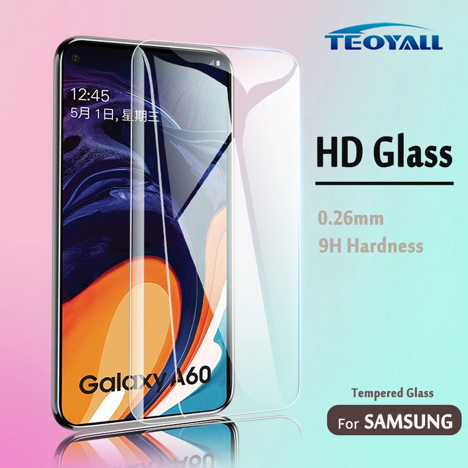Прозрачное стекло для Samsung A50 A40 A30 A20 A10 Защитное Galaxy A90 A80 A70 A60 S10e стекло|Защитные