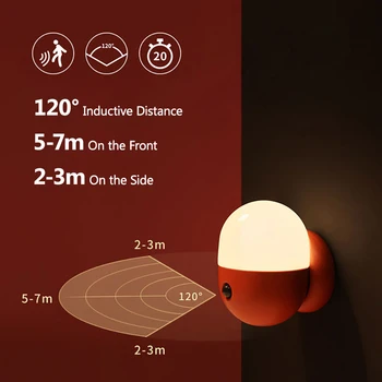 

2019 New Dropship Wall Lamp Capsule Induction Light Smart Induction USB LED Night Light Bedroom Corridor Magnetic Creative Gift