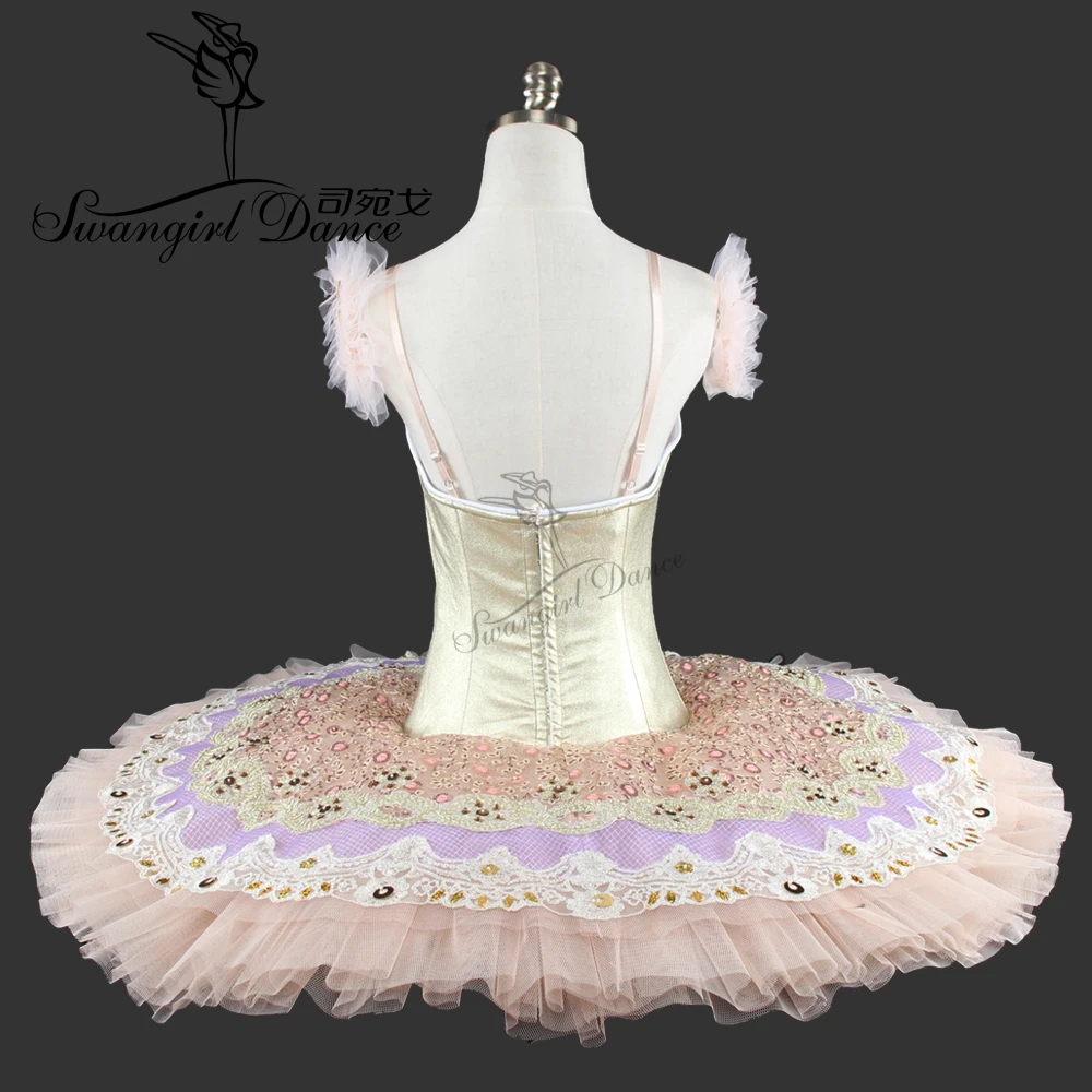 Золотая балетная пачка для девочек, профессиональная балетная пачка, классическая балетная пачка для девочек, BT9110