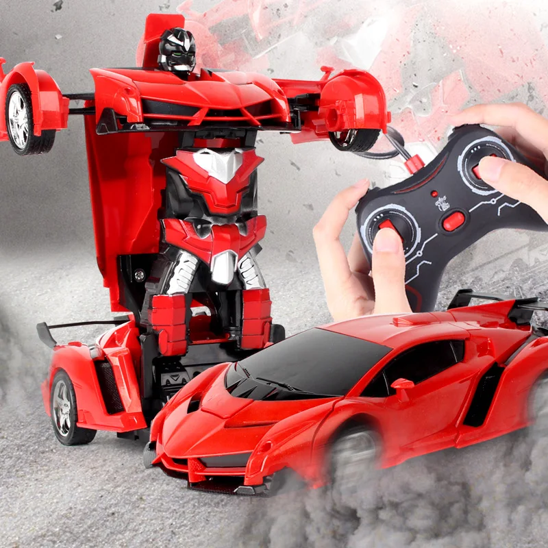 Goedkoop Rc Auto Transformator Vechten Speelgoed Gift Sport Auto Robots Transformatie Rc Auto Afstandsbediening Auto Transformeren Drift Speelgoed Voor Jongen