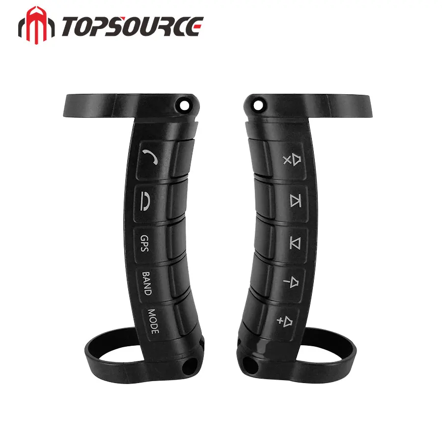 

TOPSOURCE DVD Navigation Remote Controller Buttons Universal Car Accessories Multi-function Wireless Steering Wheel Controller