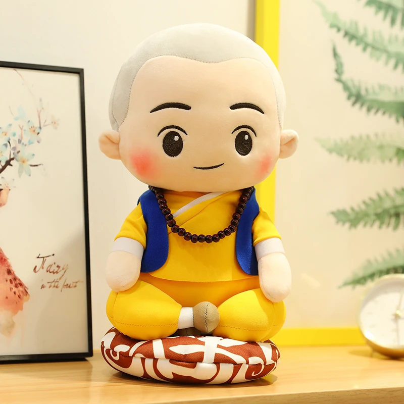 30cm chant buddhist scripture Plush toys Buddhism Ah Dai Meditation