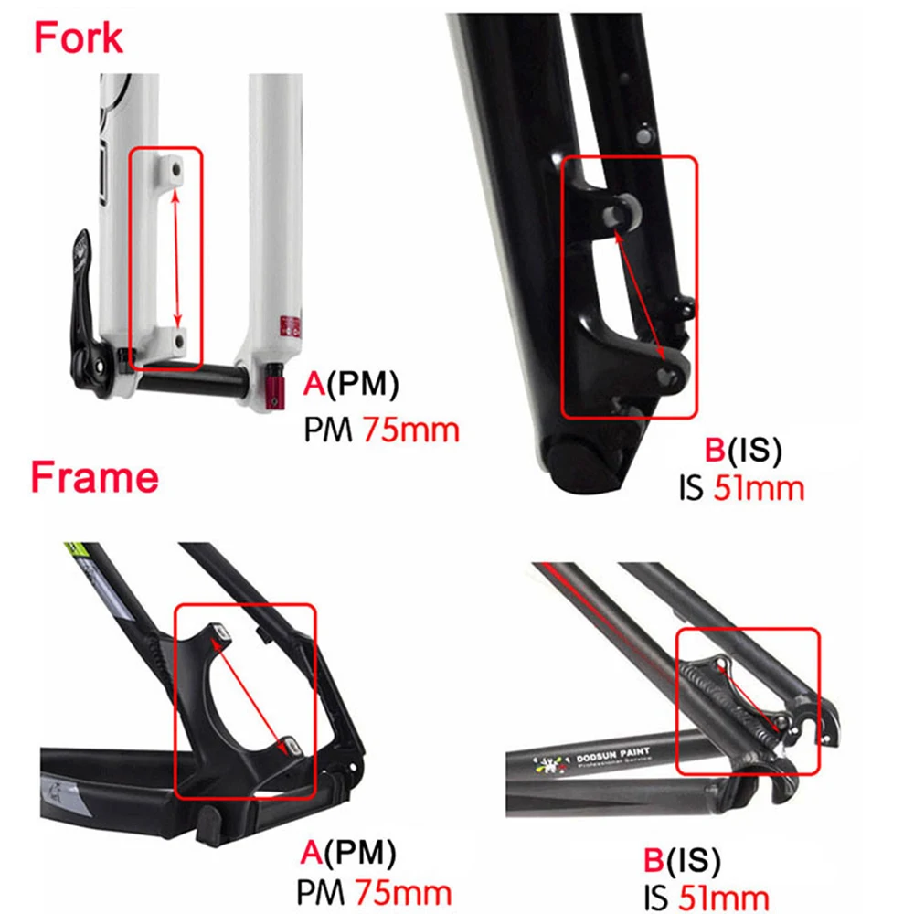 Mount Adapter For 140/160/180/203mm Ultralight Bracket IS PM AB to PM A Disc Brake Converter Mountain Bike