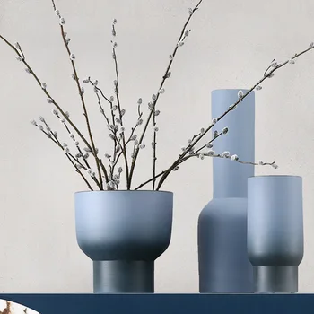 

New Chinese-style Painted Ceramic Vase Home Living Room Model Room Porch Flower Decoration Restaurant Coffee Table Decoration