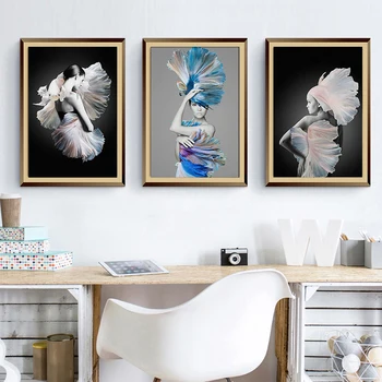 

Nordic Creative Beauty Canvas Painting Wall Art Posters And Prints Wall Pictures For Living Room Home Decor Poster Decoration