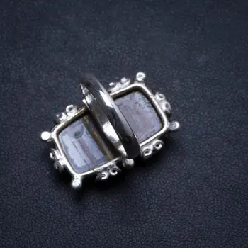 

Natural Iron Tiger Eye Handmade Unique 925 Sterling Silver Ring, US size 6.5 X2313