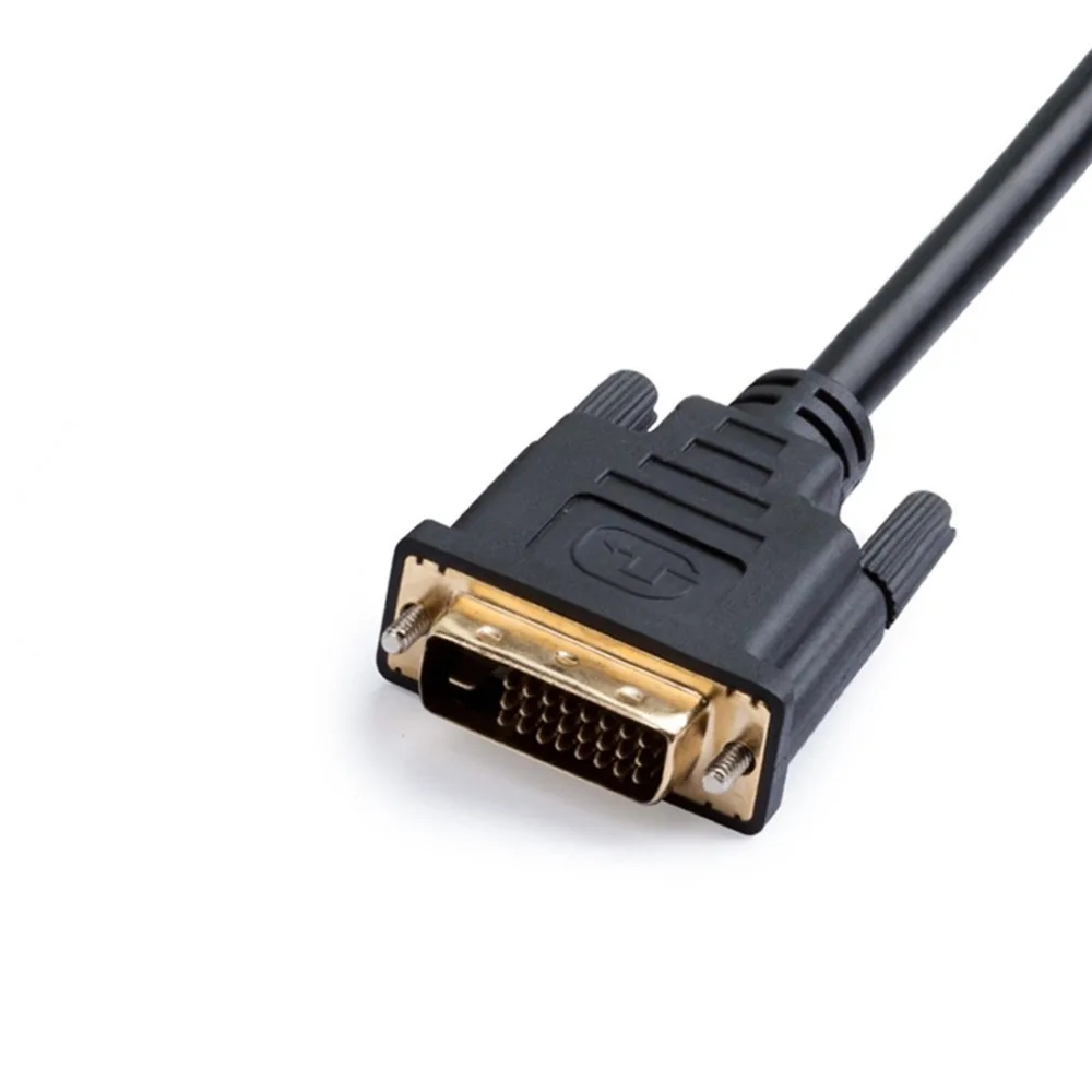 HDMI к DVI-D адаптер видео кабель-HDMI штекер к DVI штекер к HDMI дви ...