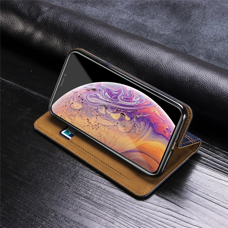 xiaomi leather case cosmos blue Wallet case For Xiaomi Redmi Note 8 8A 8T 9S 9 7 7S 7A 6A 5A 4A 4X K20 6 5 4 3 Pro SE Plus Max case Flip Magnetic Leather Cover xiaomi leather case case