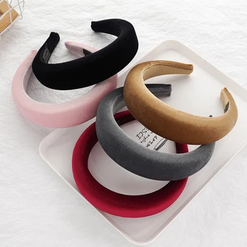 

ChenYan Fashion Woman Headband girl Sponge Headbands Retro color hairband FG1929