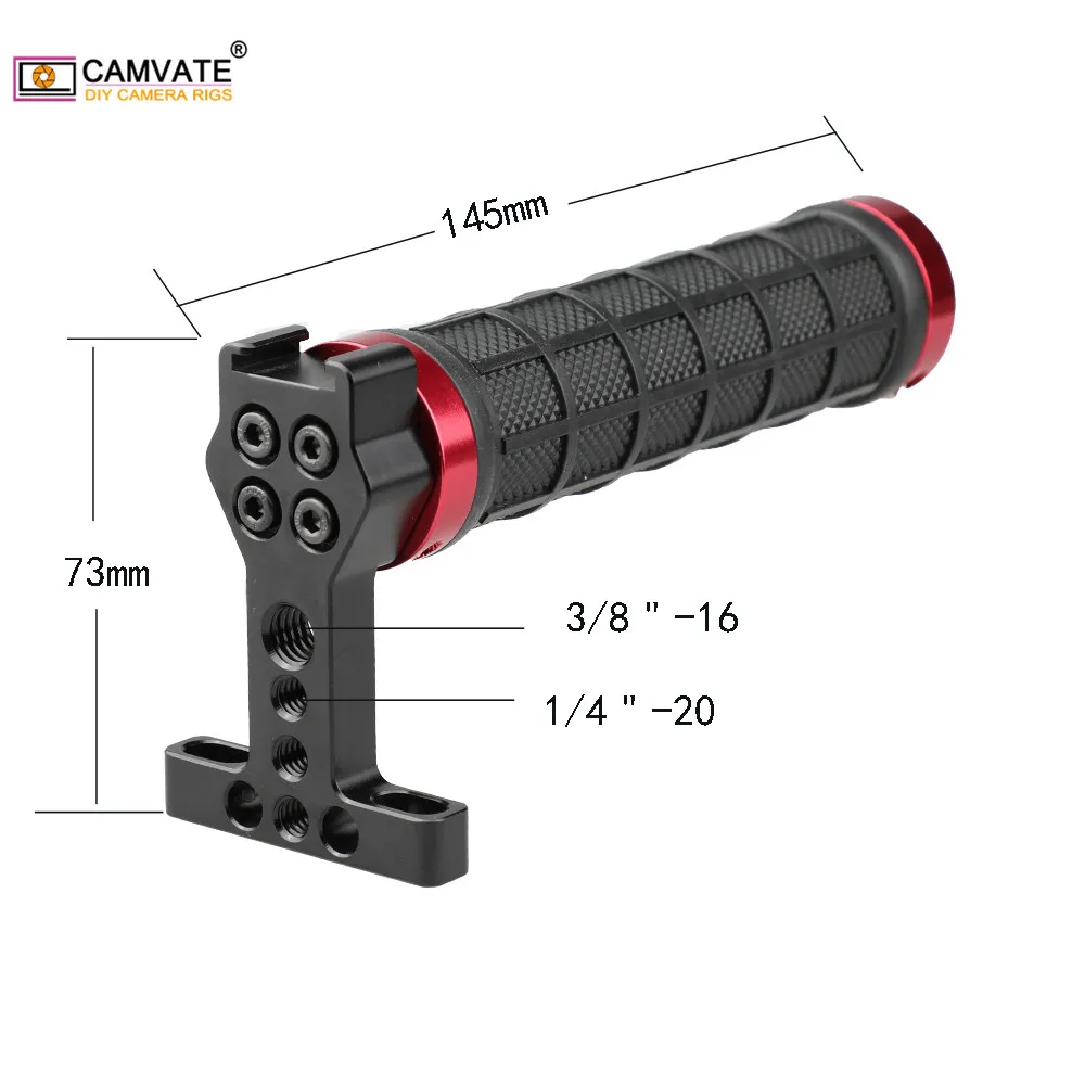 CAMVATE Камера Универсальный Резина для верхней части сыр рукоятки с 1/4 &quot 20 3/8&quot 16