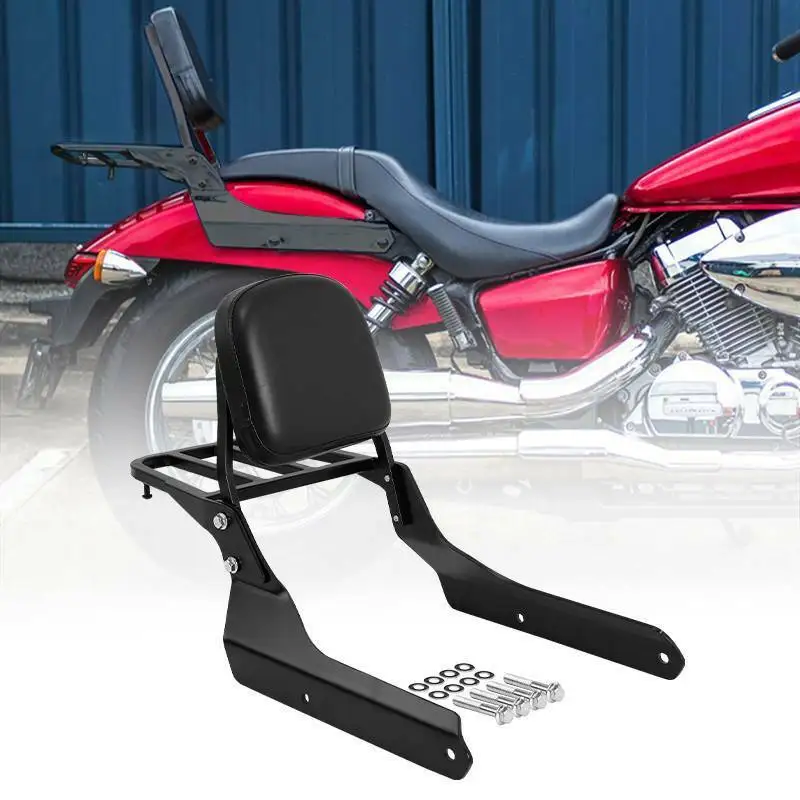 Passenger Backrest Sissy Bar Pad Compatible with/Replacement for Honda Spirit VT750 Shadow Phantom 750 VT750C2B Chrome Passenger Backrest Sissy Bar Pad Compatible with/Replacement for Honda Spirit VT750 Shadow Phantom 750 VT750C2B Chrome